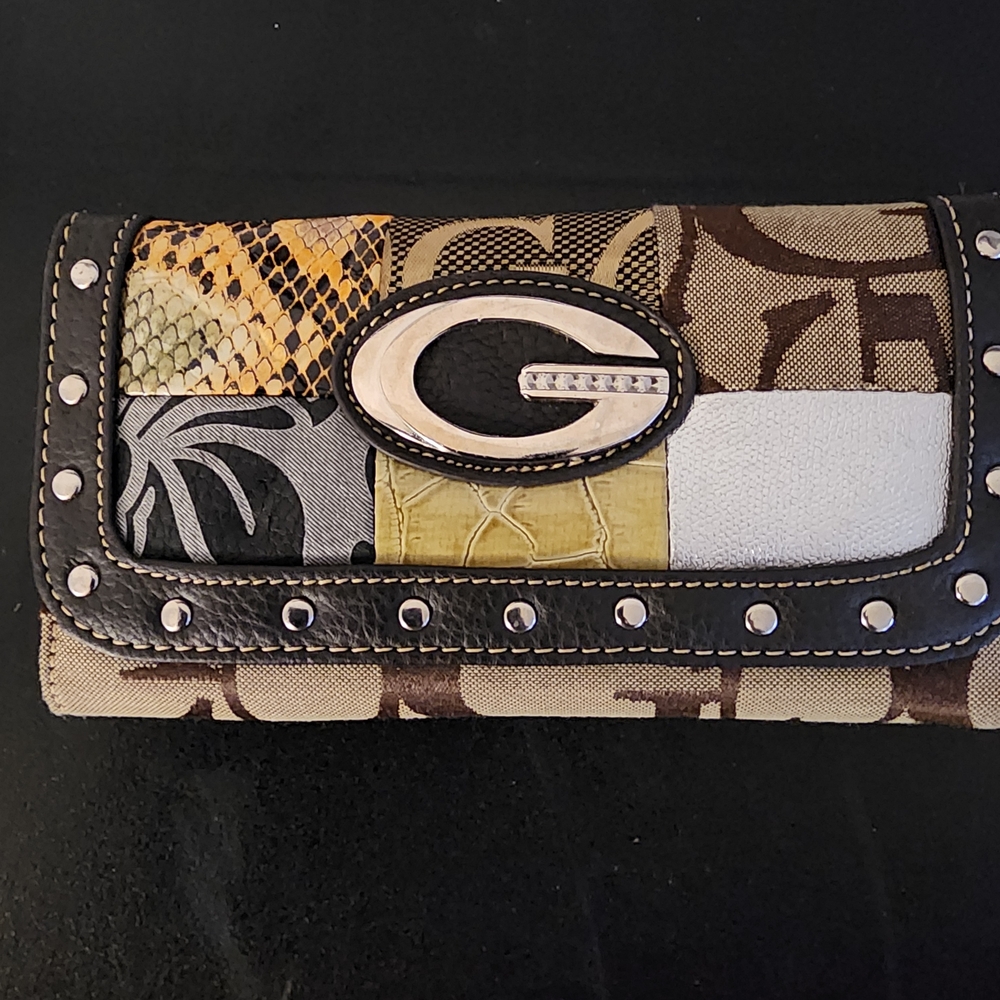 Guess Multicolor Patchwork Wallet - image 1
